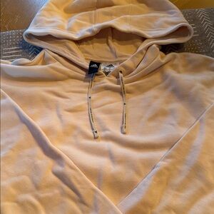 Adidas Beige/ Cream Oversized Hoodie Size L